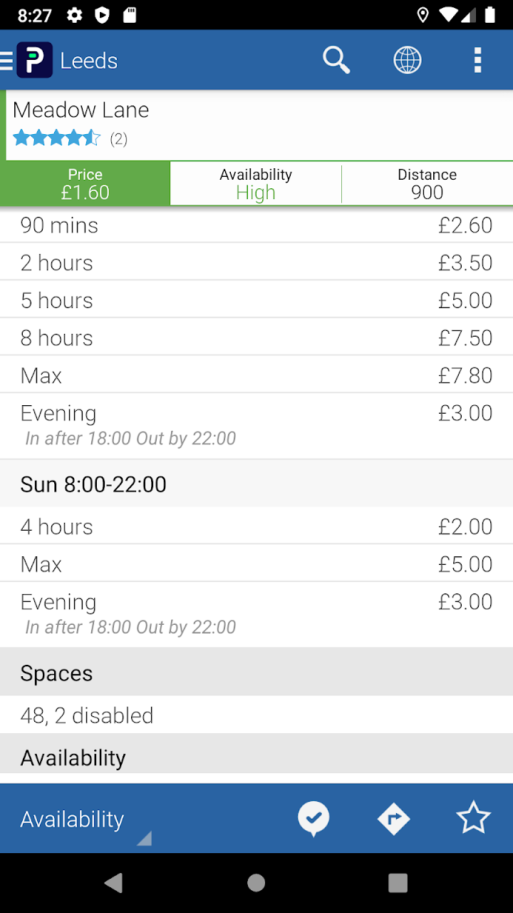 Parkopedia Parking app screenshot 4