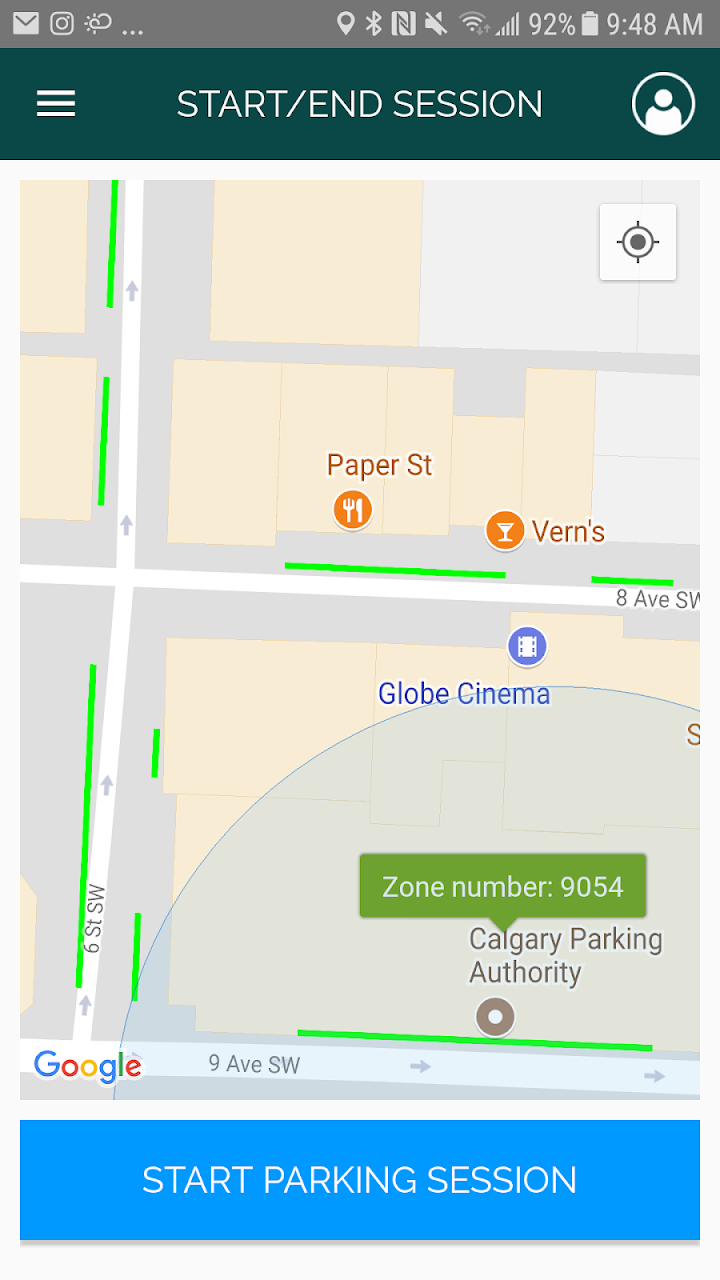 MyParking (ParkPlus) app screenshot 2