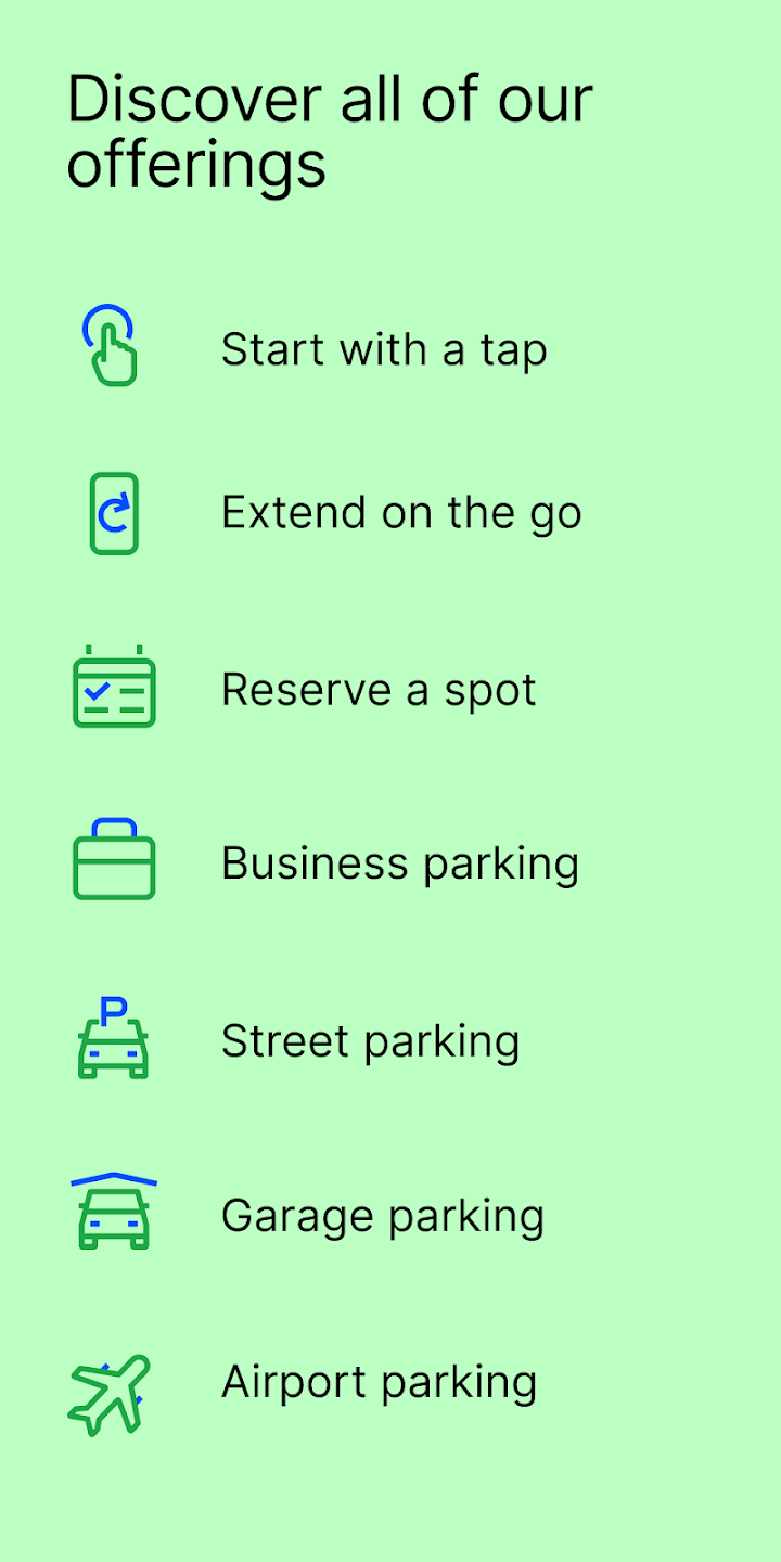 ParkMobile app screenshot 2