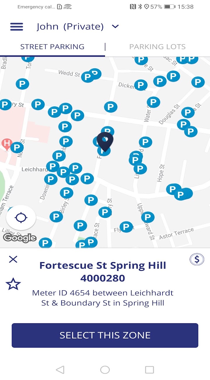 CellOPark Australia app screenshot 3