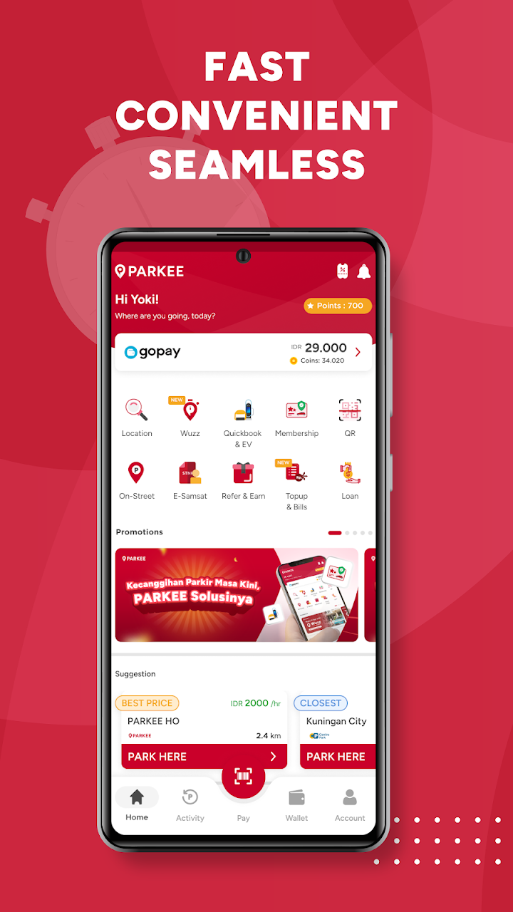 PARKEE app screenshot 1