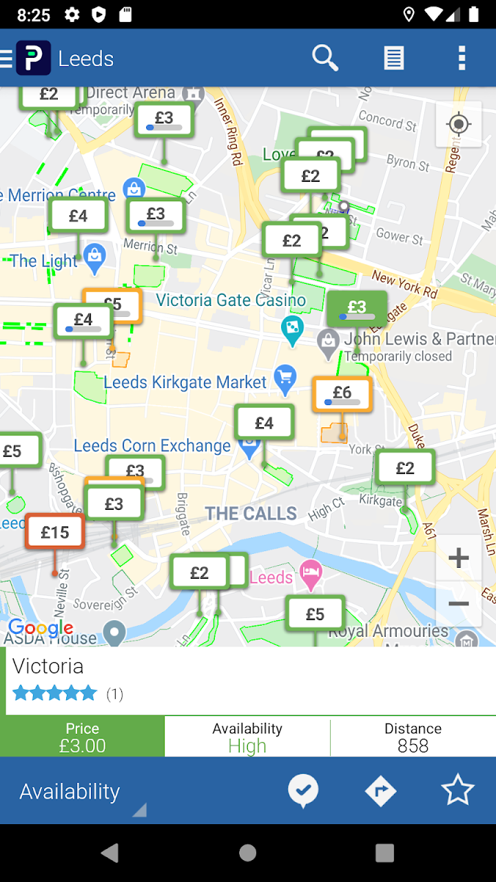 Parkopedia Parking app screenshot 2