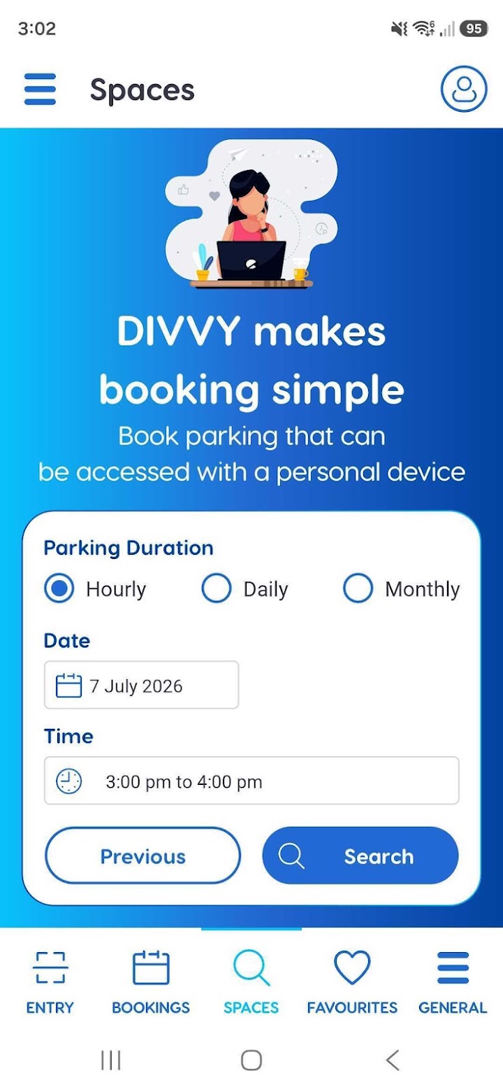 DIVVY Parking app screenshot 2