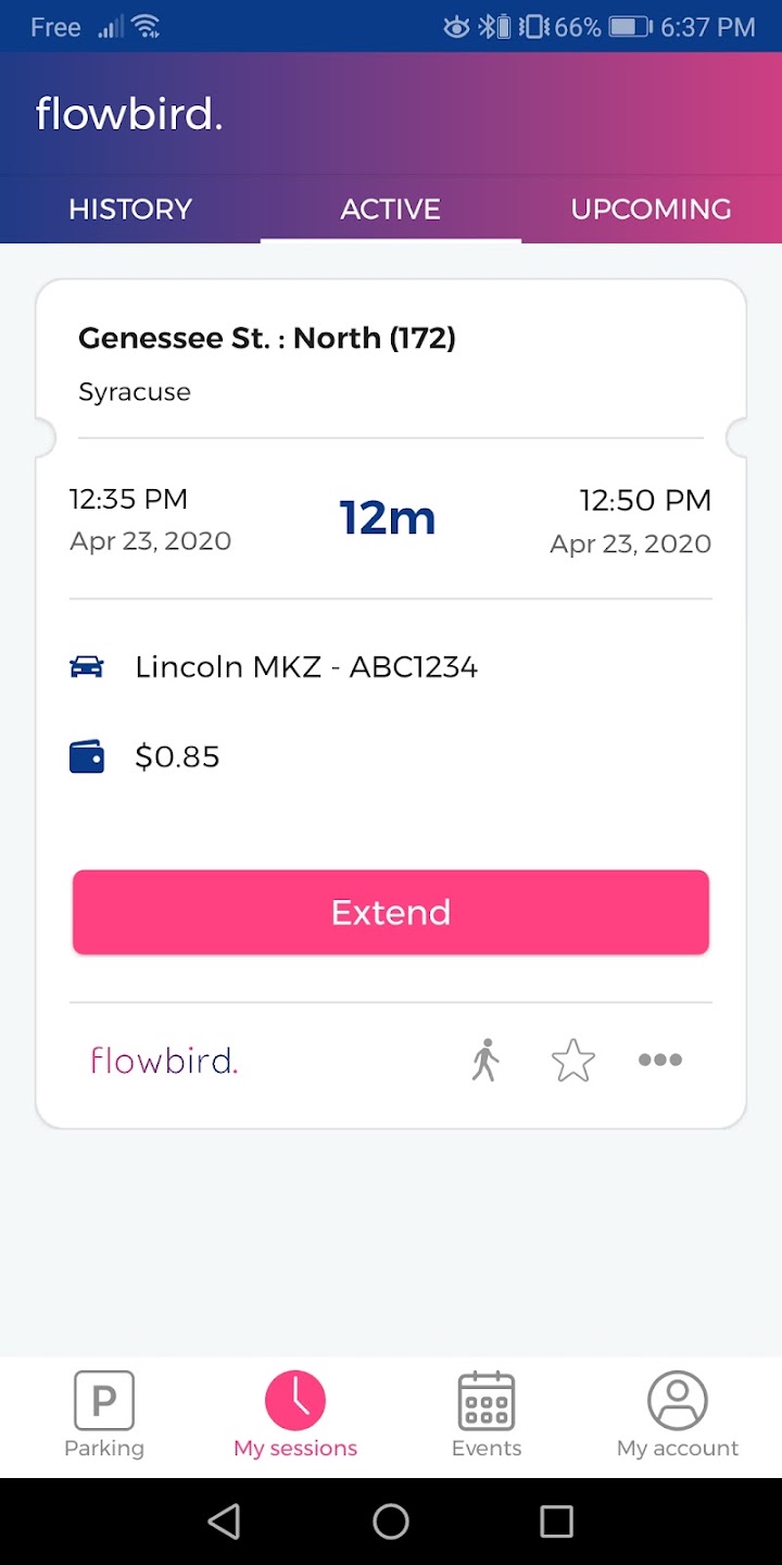 Flowbird Parking app screenshot 4