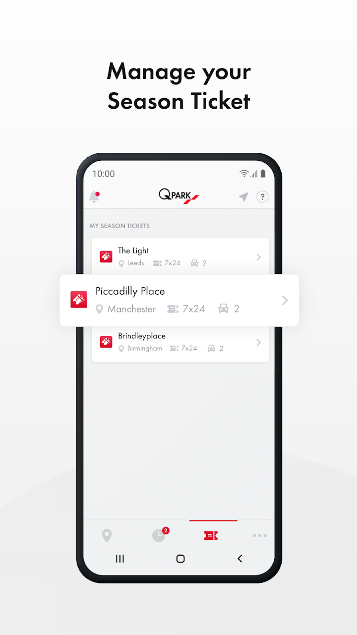 Q-Park app screenshot 3