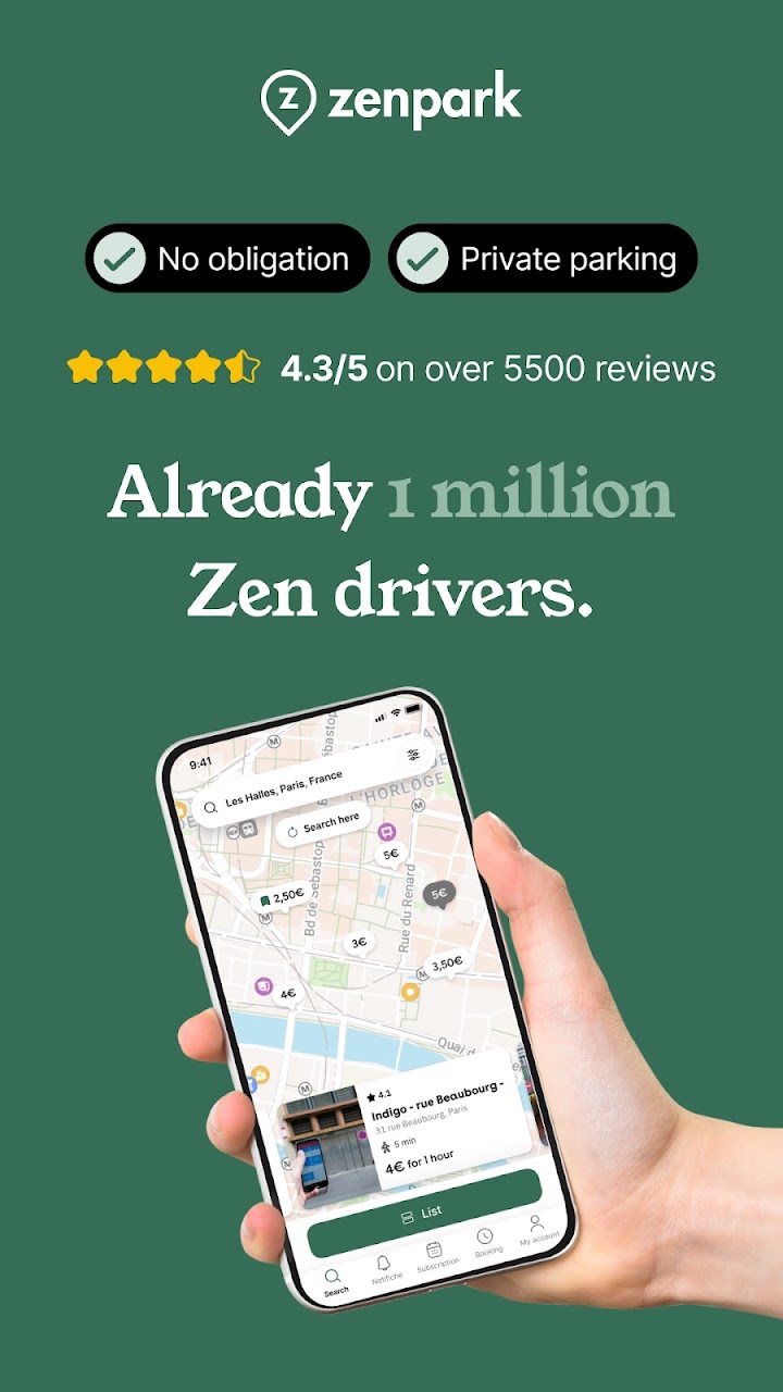 Zenpark app screenshot 1