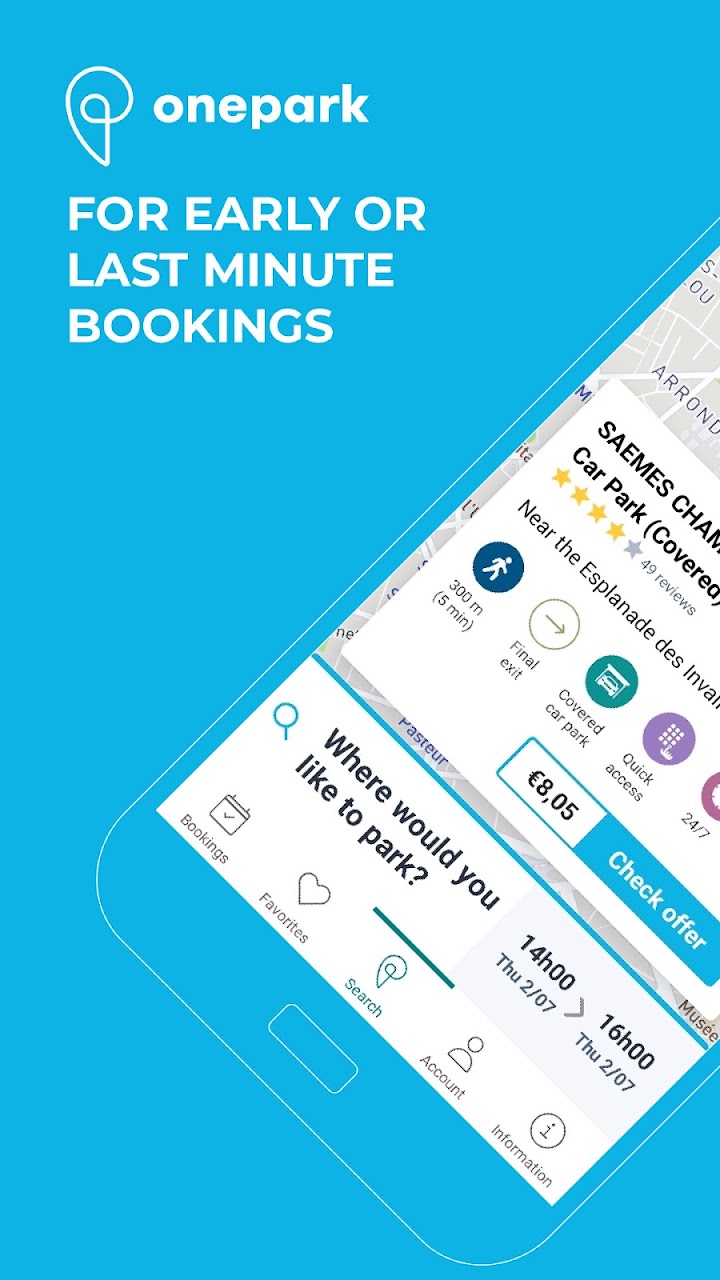 OnePark app screenshot 1