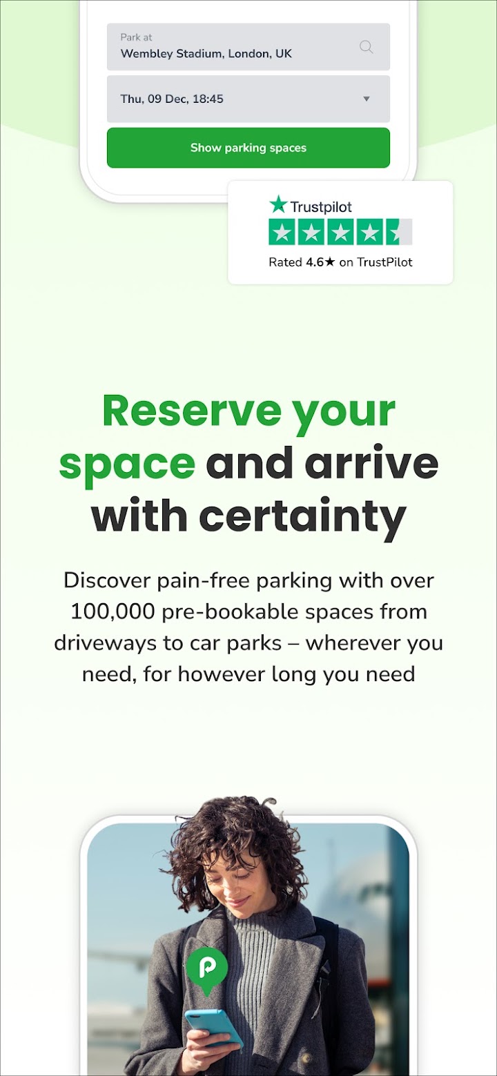 JustPark app screenshot 2