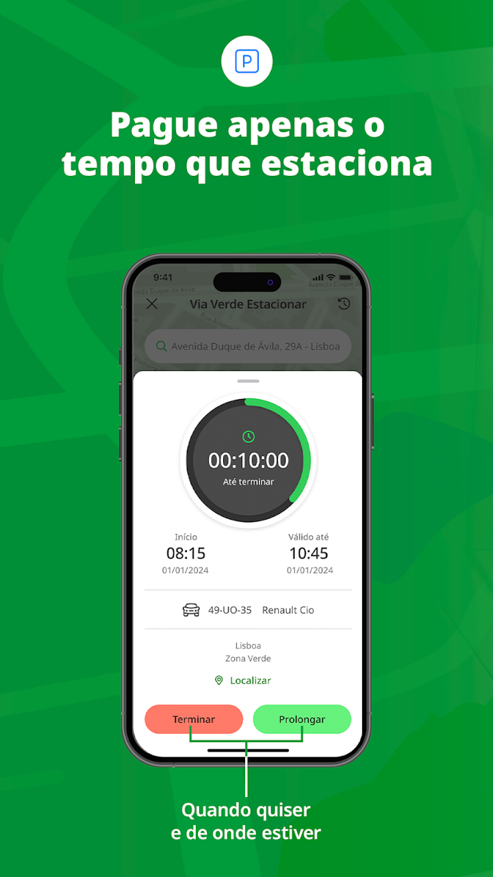 Via Verde Estacionar app screenshot 4