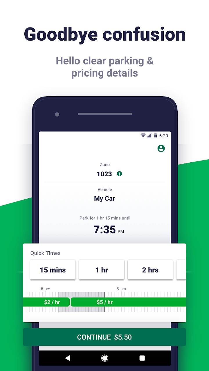 Green P app screenshot 1