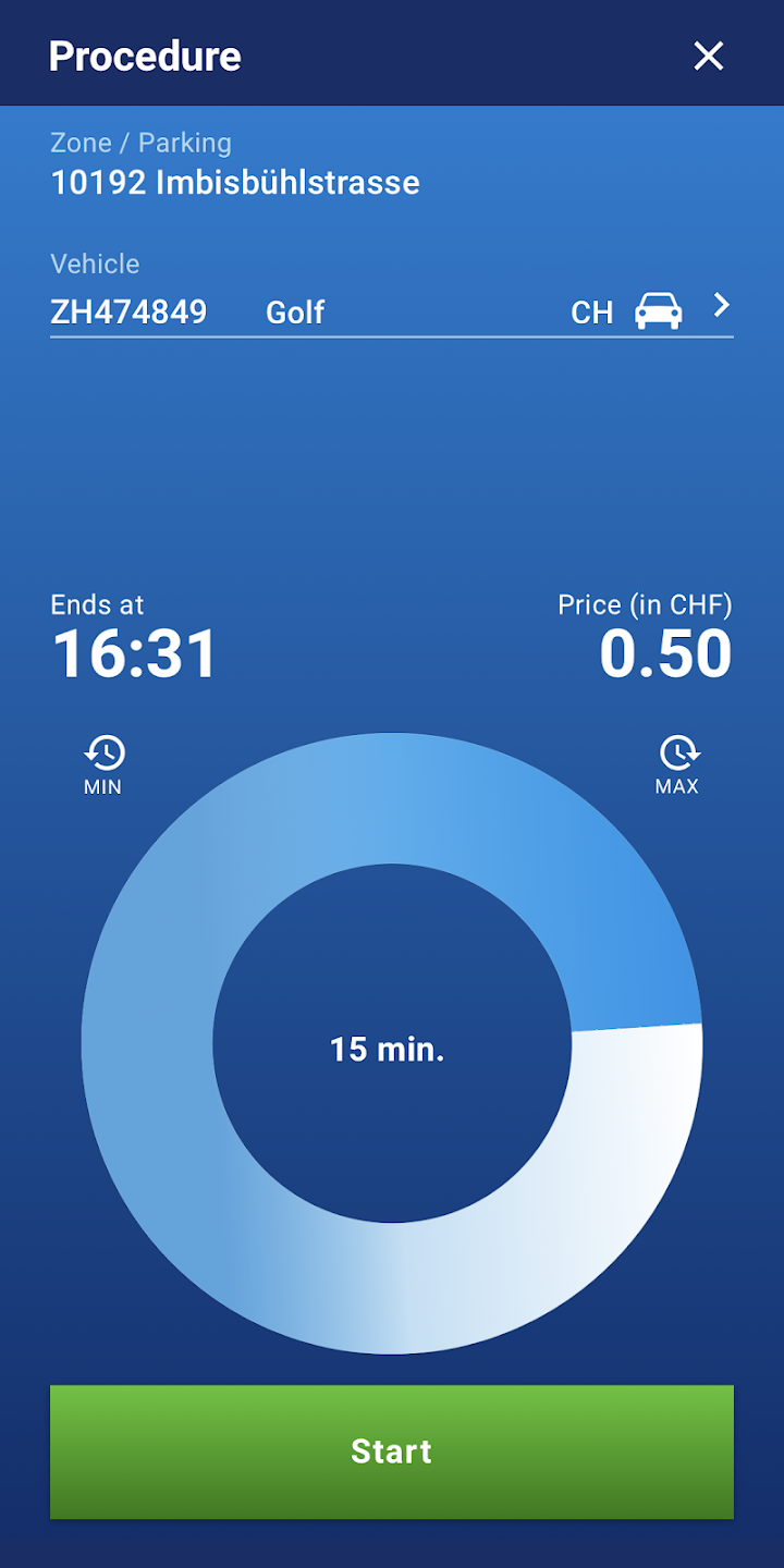 Parkingpay app screenshot 1