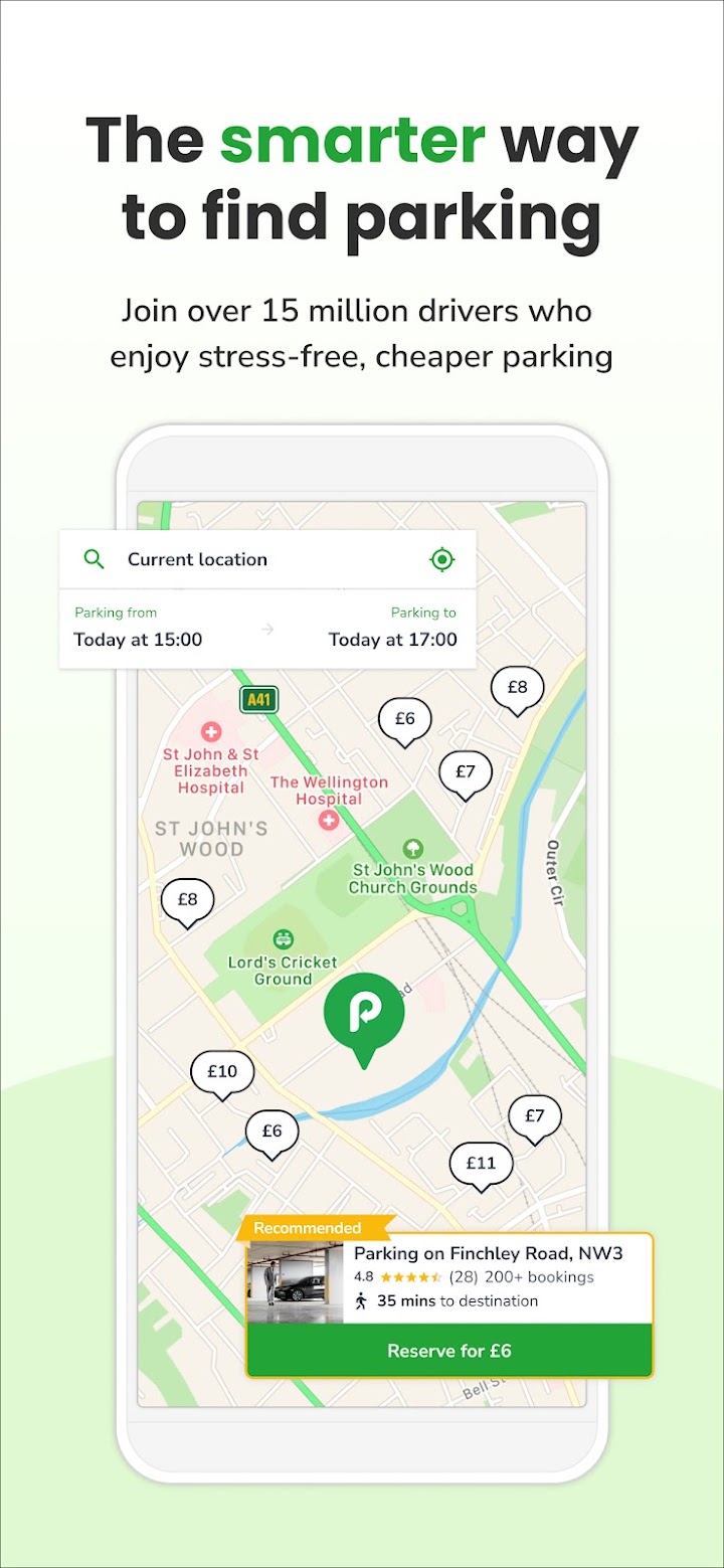 JustPark app screenshot 1