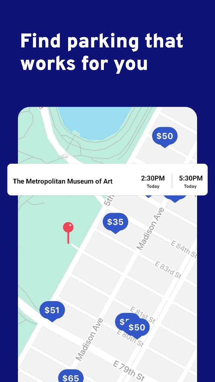 ParkWhiz app screenshot 1
